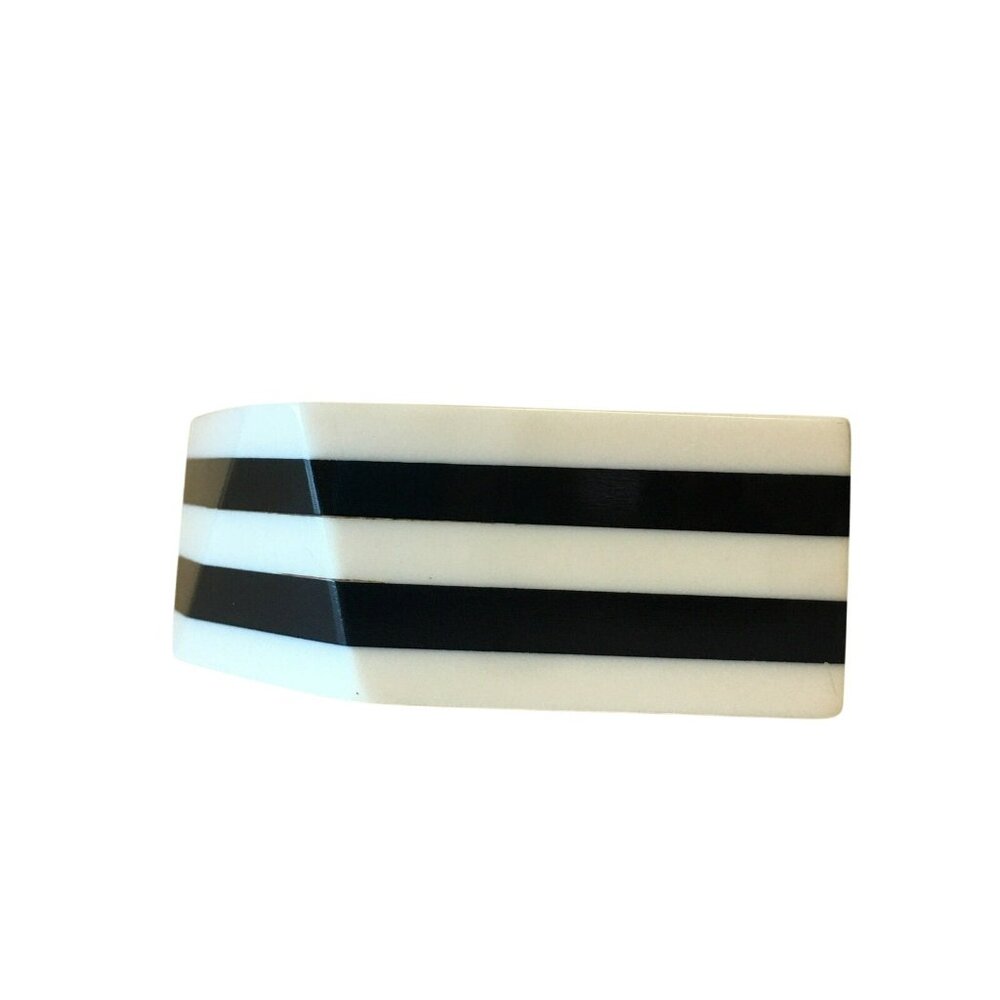 Striped Bangle Plastic Bracelet Contemporary Cost… - image 8
